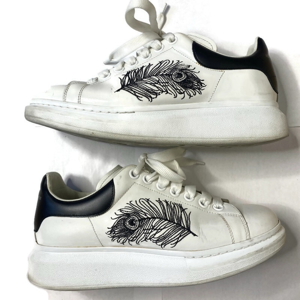 Alexander McQueen ‘Oversized’ Soles  Leather Sneakers Sz 40.5